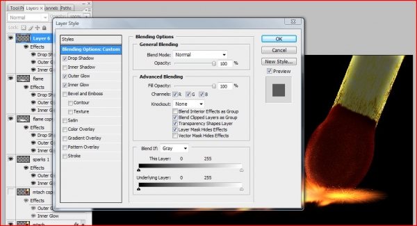 Creation of Flame On: Step 29